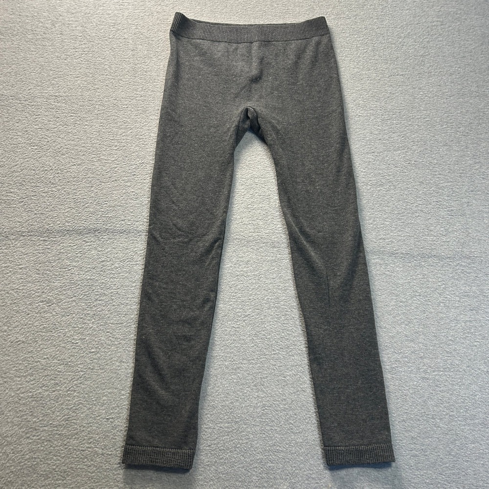 Everyday Living Knit Leggings Girls Large 14/16 Gray Stretch Full Length Pants